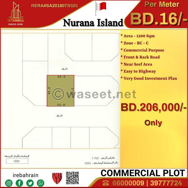 Freehold commercial land for sale in Norana Island  0