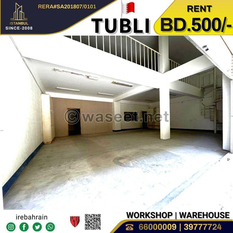 Storeroom workshop with floor 2