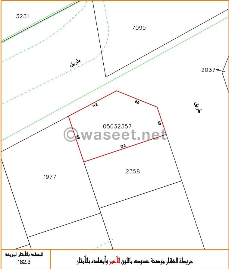 Land for sale in Barbar located behind Oxygen Gym  0