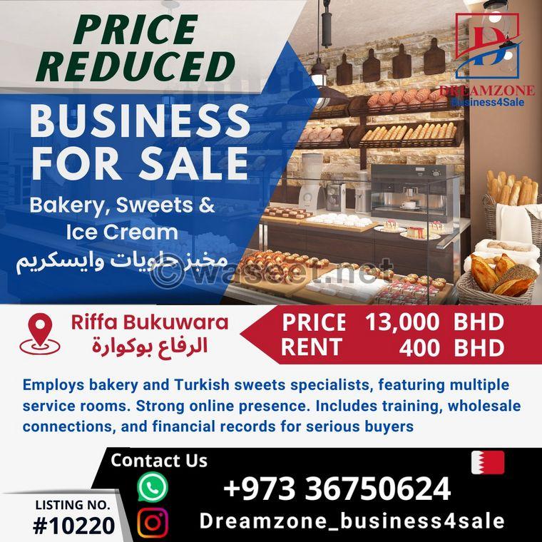 Bakery  sweets and ice cream shop for sale 0