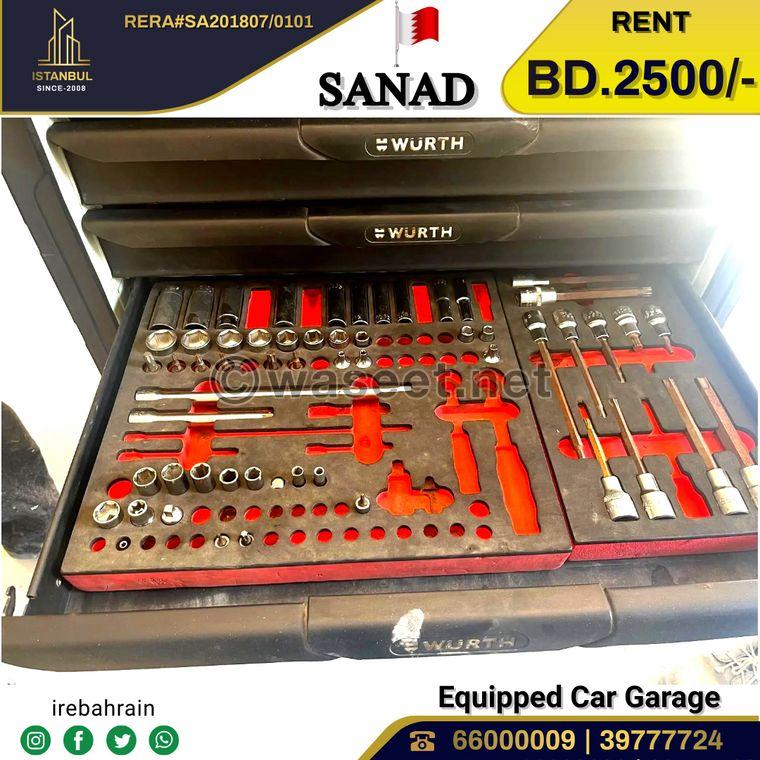 Certified car garage for rent in Sanad 6