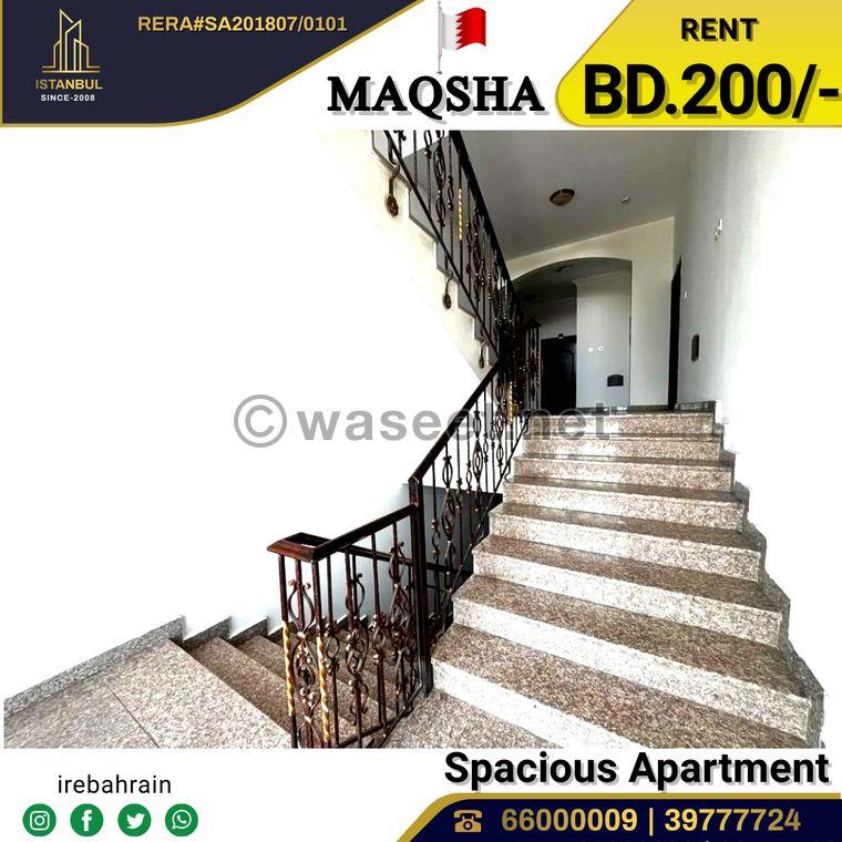 Spacious apartment for rent in Al Maqsha 6