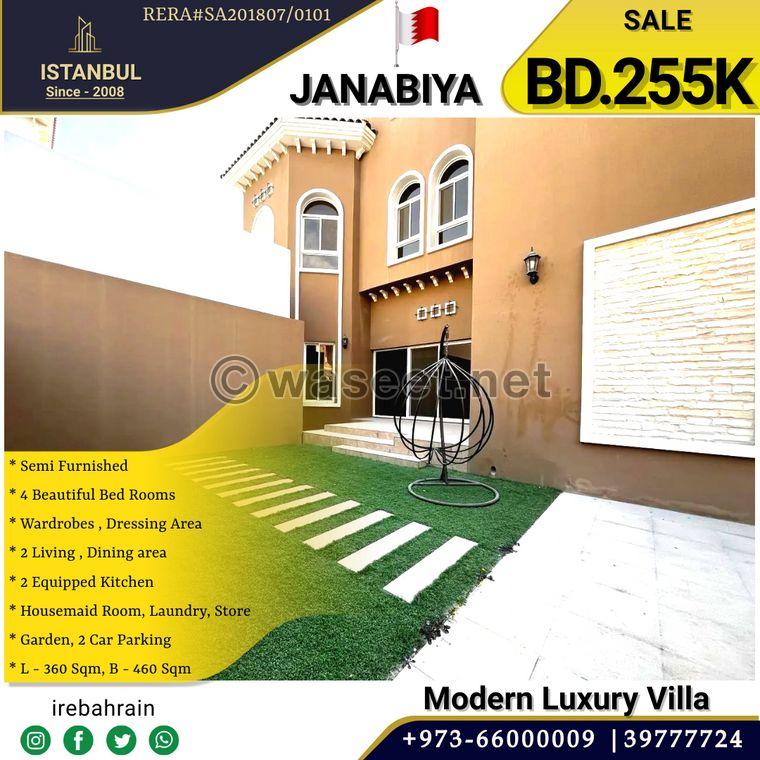 European Style luxury villa for sale in janabiya 11