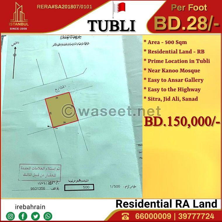  Residential land for sale in Tubli 0
