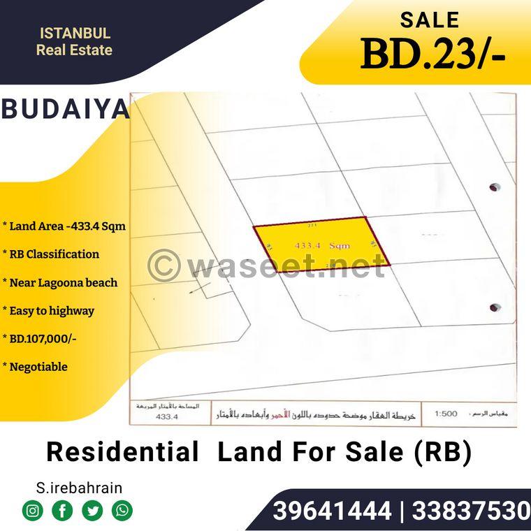 Residential land for sale in Budaiya  0