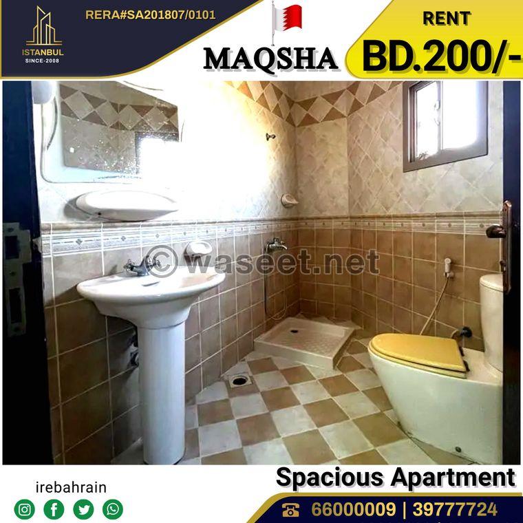 Spacious apartment for rent in Al Maqsha 5