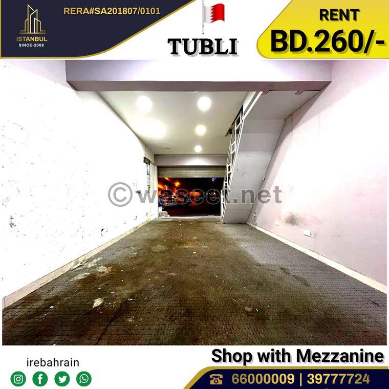 Commercial Shop 10 x 4 with mezzanine for Rent in TUBLI  1