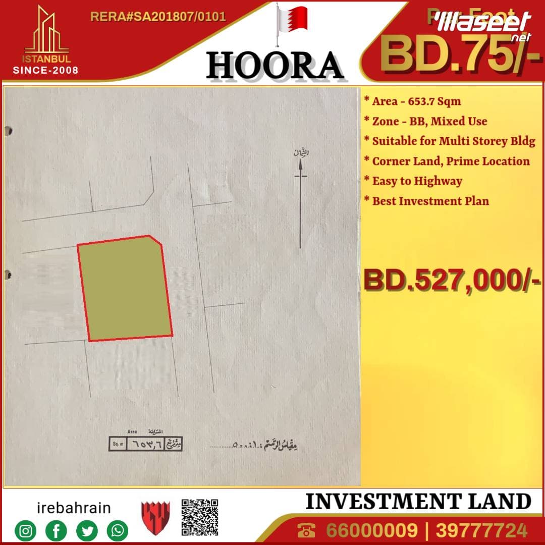 Investment Plot for Sale in Hoora 0