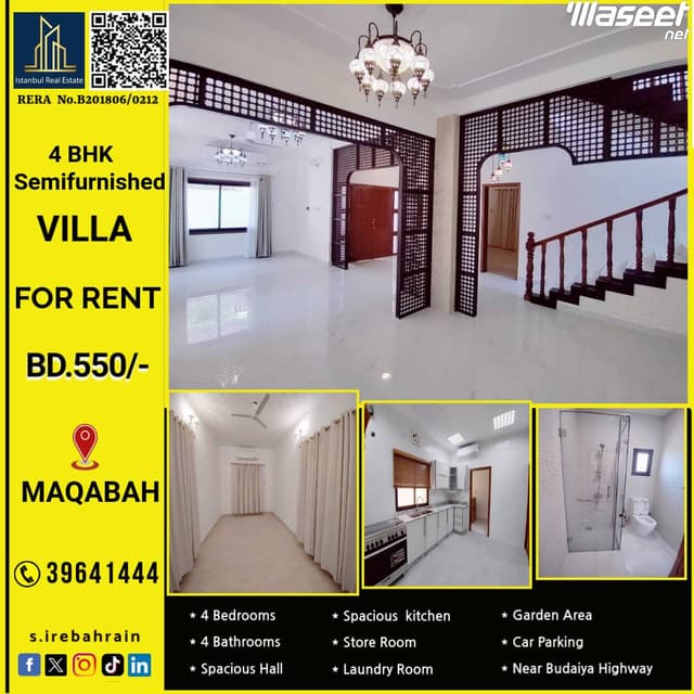 Villa for rent in Maqaba