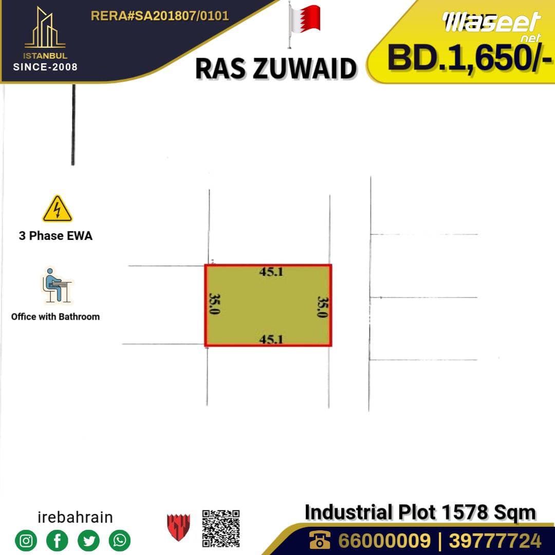 Industrial land for rent in Ras Zuweid in Askar 0