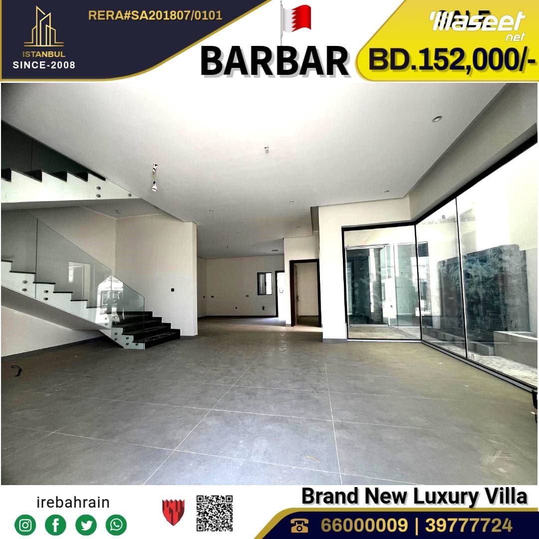 Beautiful Brand New Villa for Sale in Barbar 1