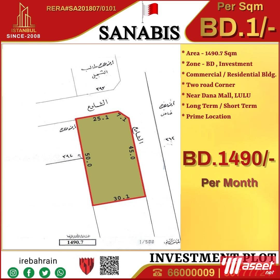 Plot for Lease in Sanabis 2
