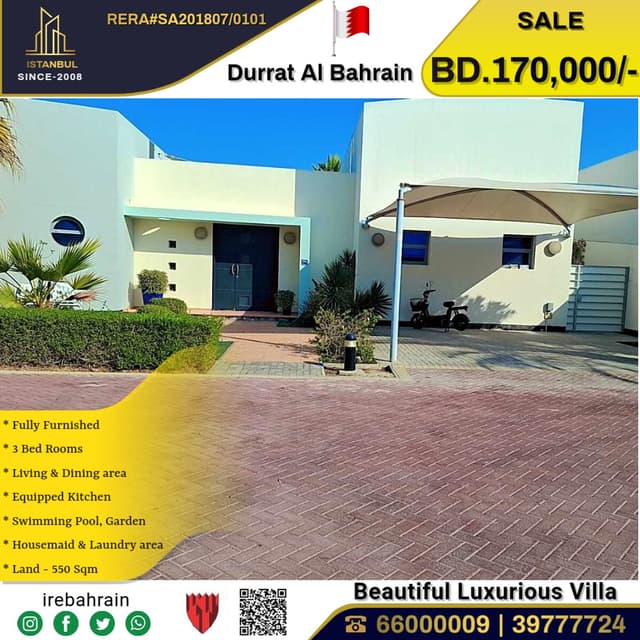 A beautiful fully furnished villa  