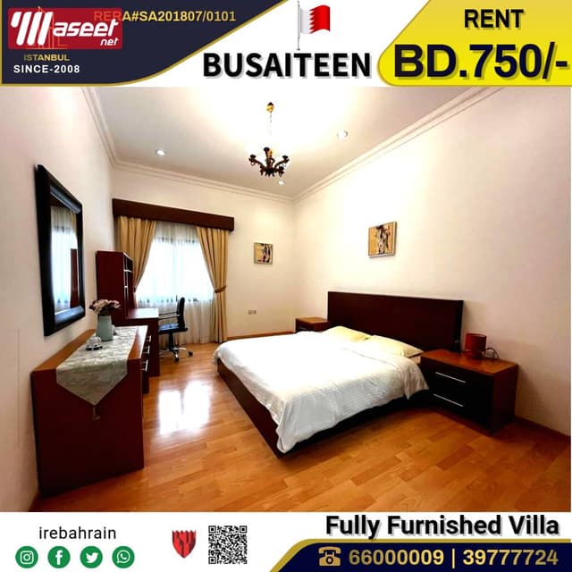 Villa for rent in Busaiteen