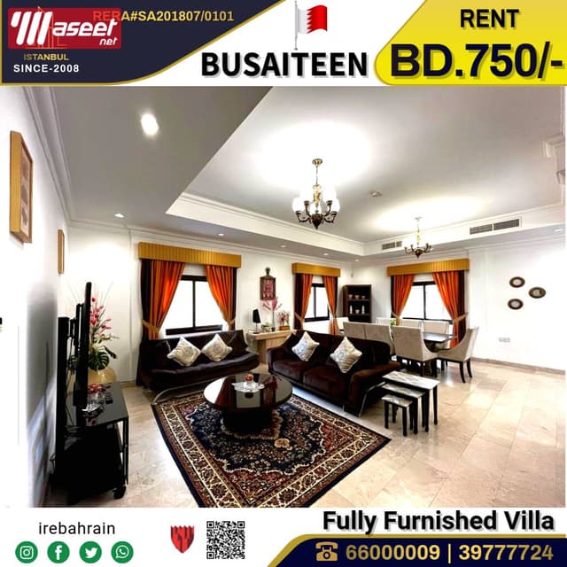 Villa for rent in Busaiteen