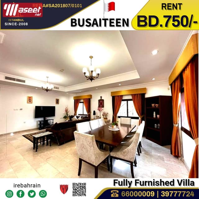 Villa for rent in Busaiteen