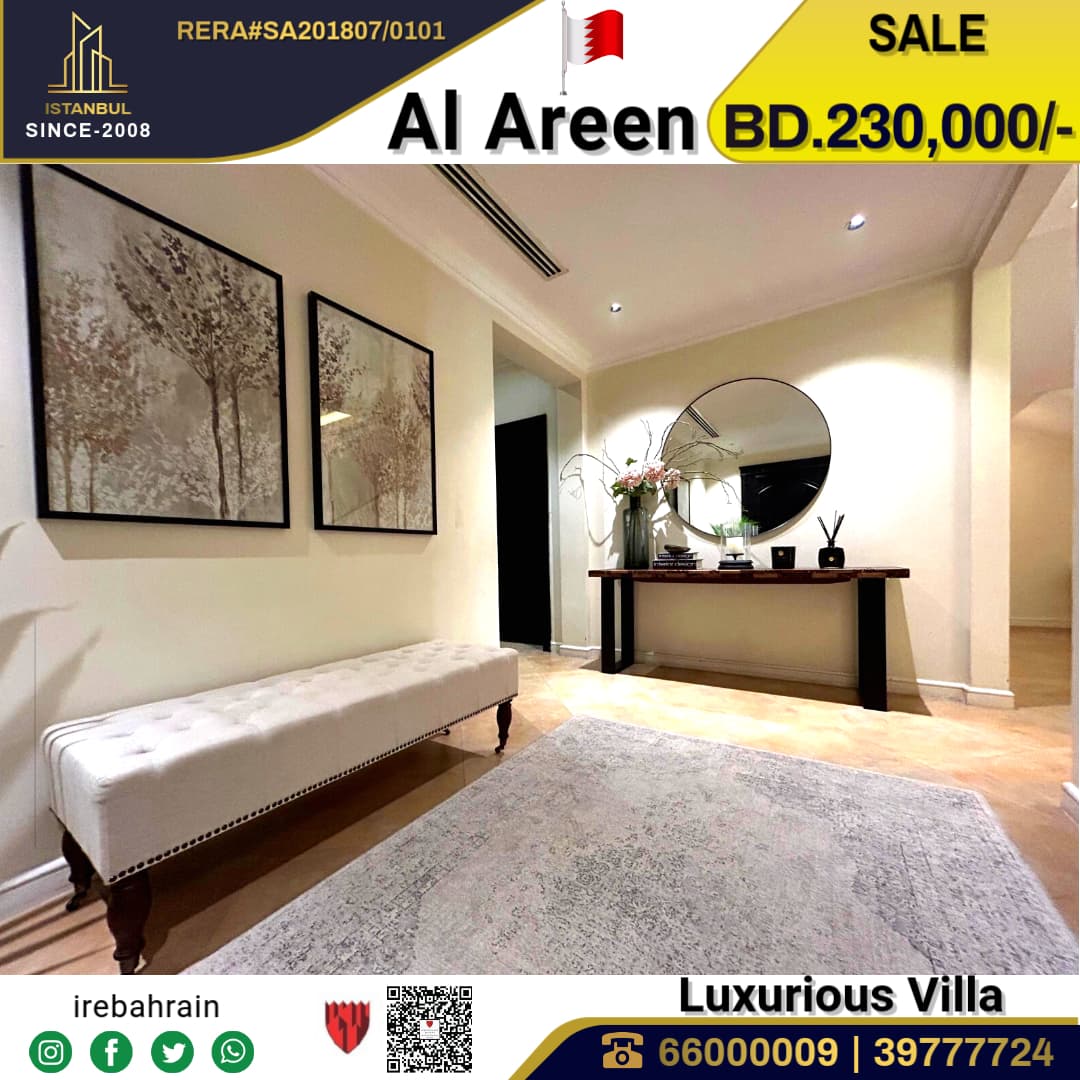 Luxurious Modern Villa for Sale in Al Areen 1