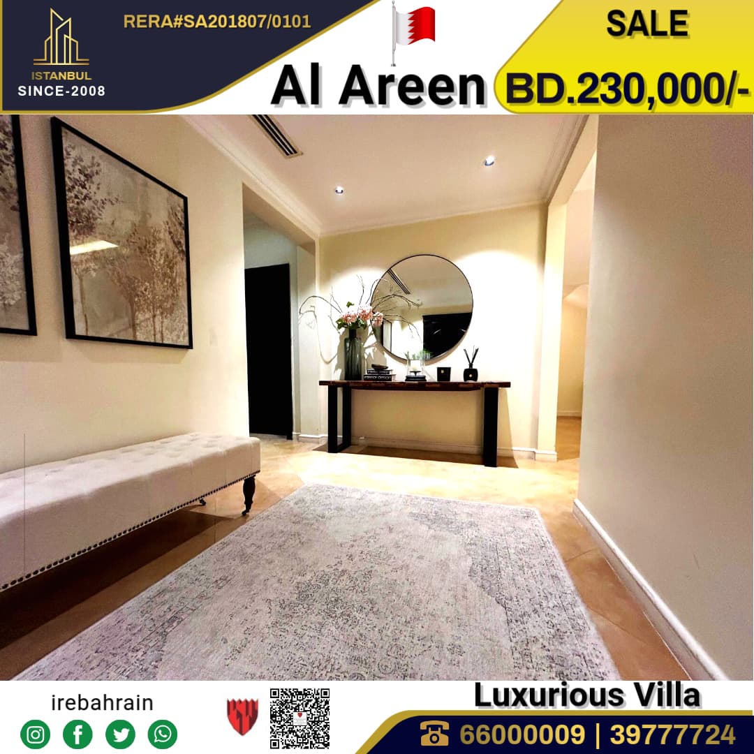 Luxurious Modern Villa for Sale in Al Areen 7
