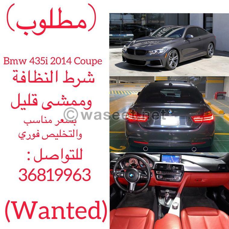 مطلوب BMW 435i Coupe 2014 0