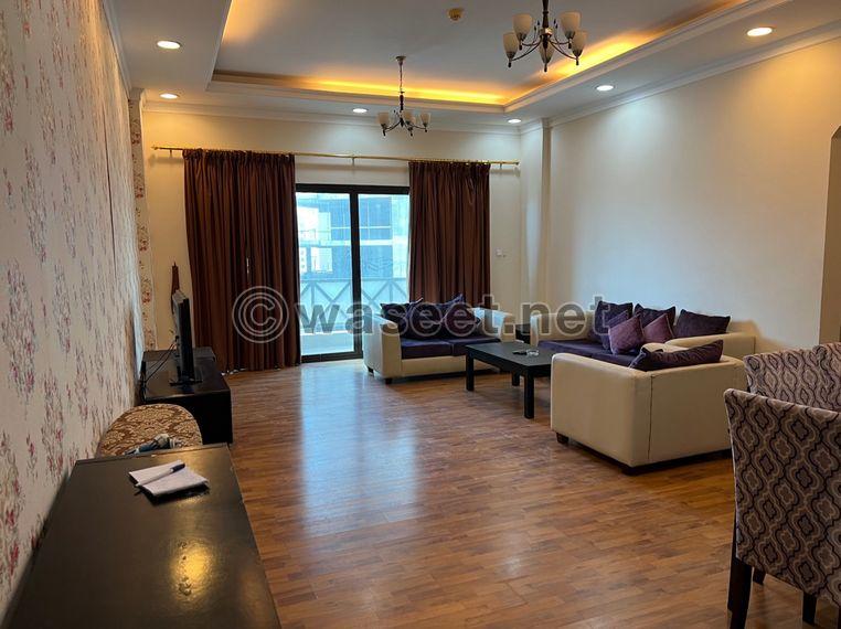 Furnished apartment for rent with two rooms and a comprehensive hall 0