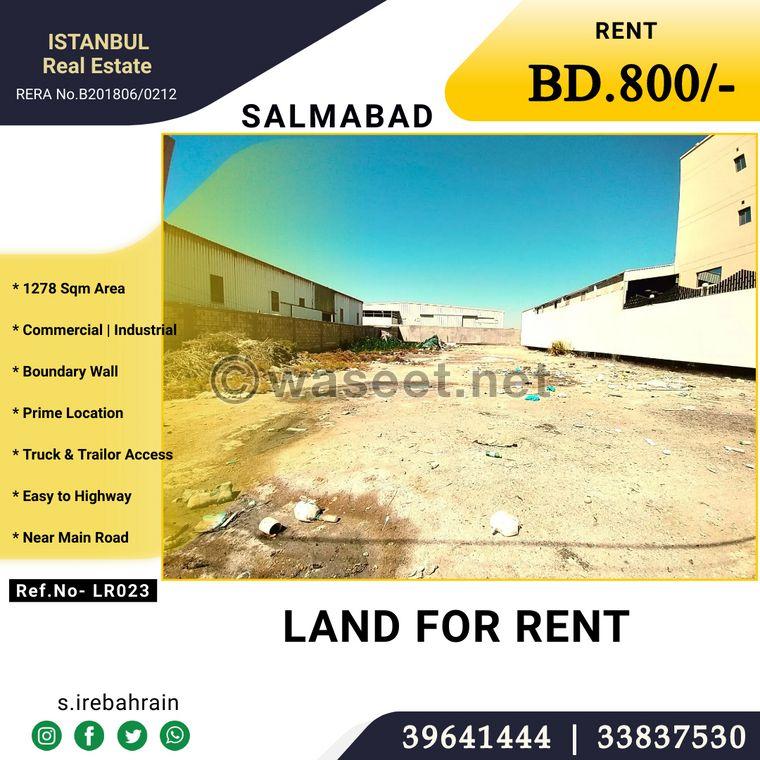 Industrial land for rent in Salmabad 0