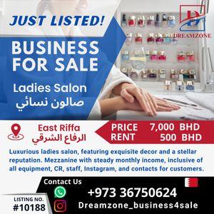For sale a luxury women's salon in East Riffa