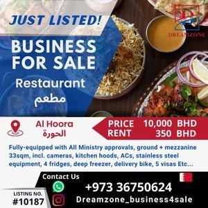 Restaurant for sale in Hoora approved by the Ministry of Health 