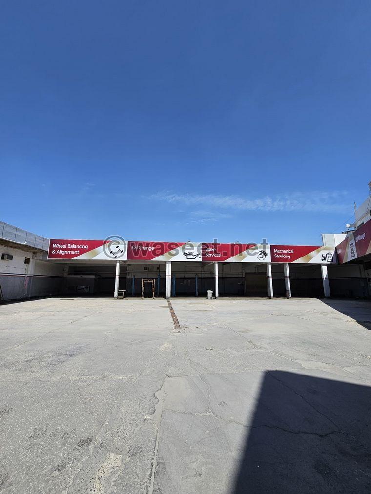 Comprehensive car service center 2000 square meters for rent in Salmabad  2