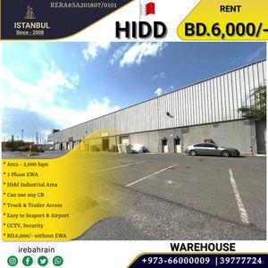 Commercial warehouse for rent in Hidd