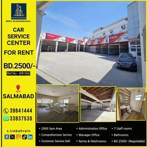 Comprehensive car service center 2000 square meters for rent in Salmabad 