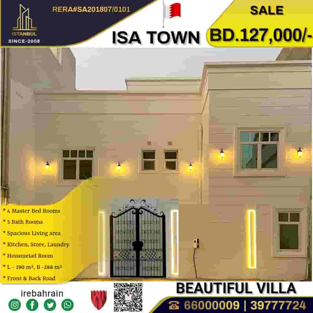 Beautiful villa for sale in Isa Town Beautiful villa for sale in Isa Town